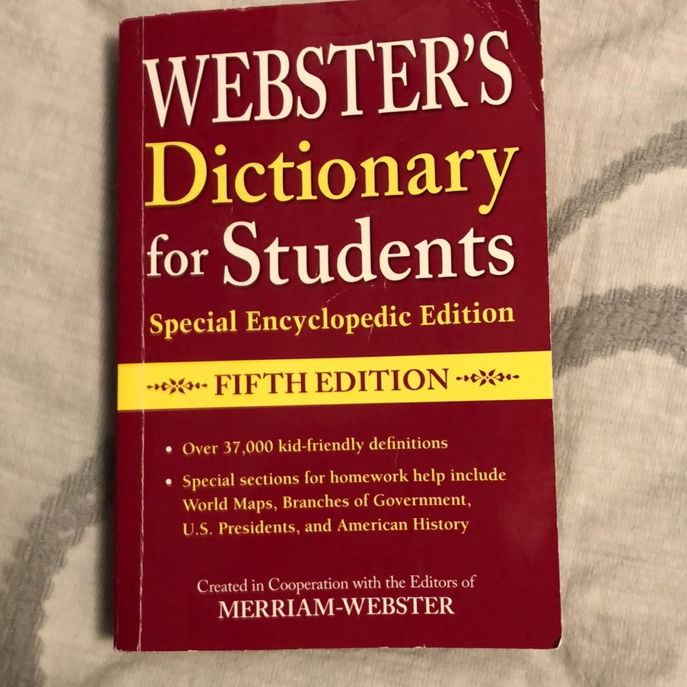 Webster’s Dictionary for Students